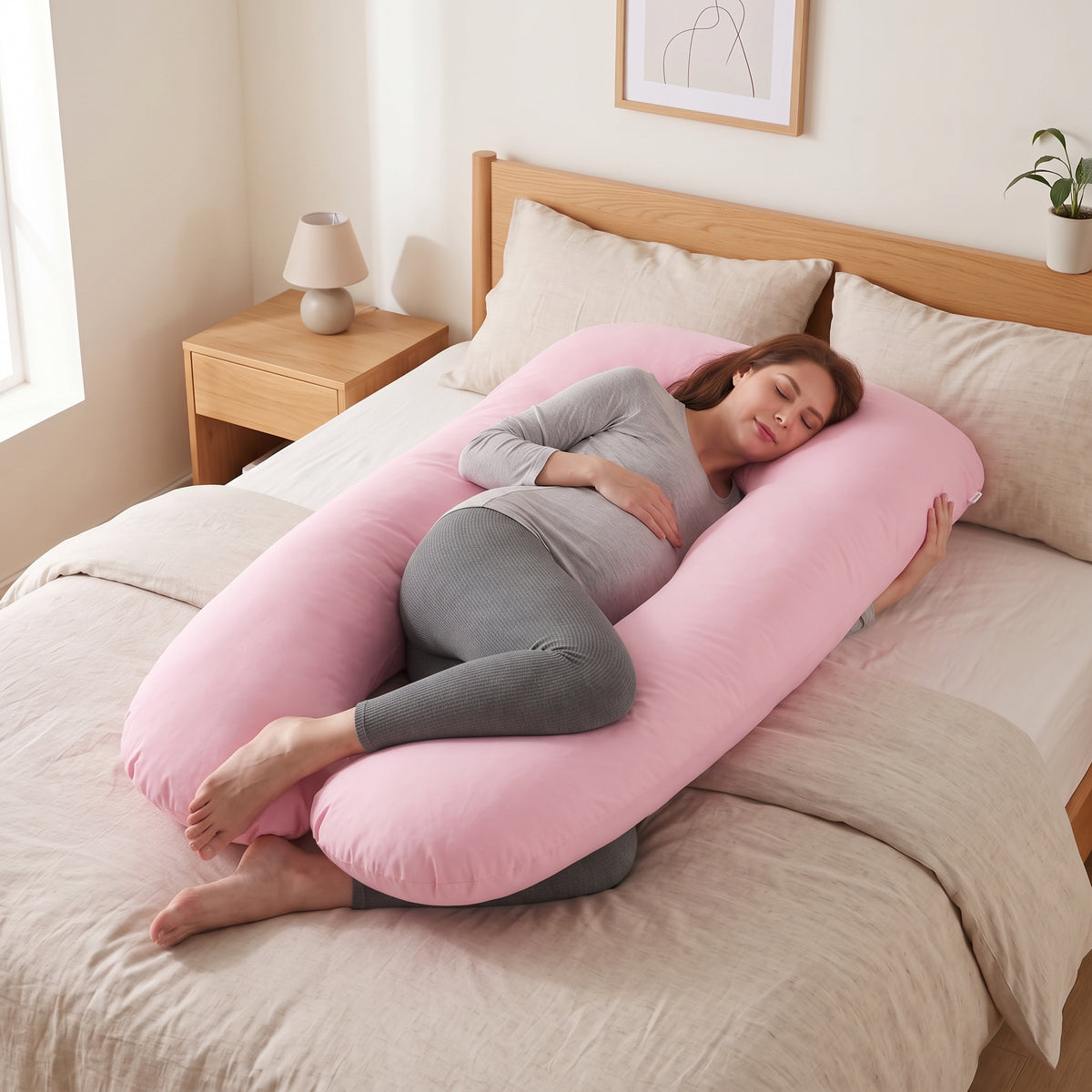 Coussin de grossesse et d'allaitement en forme de U